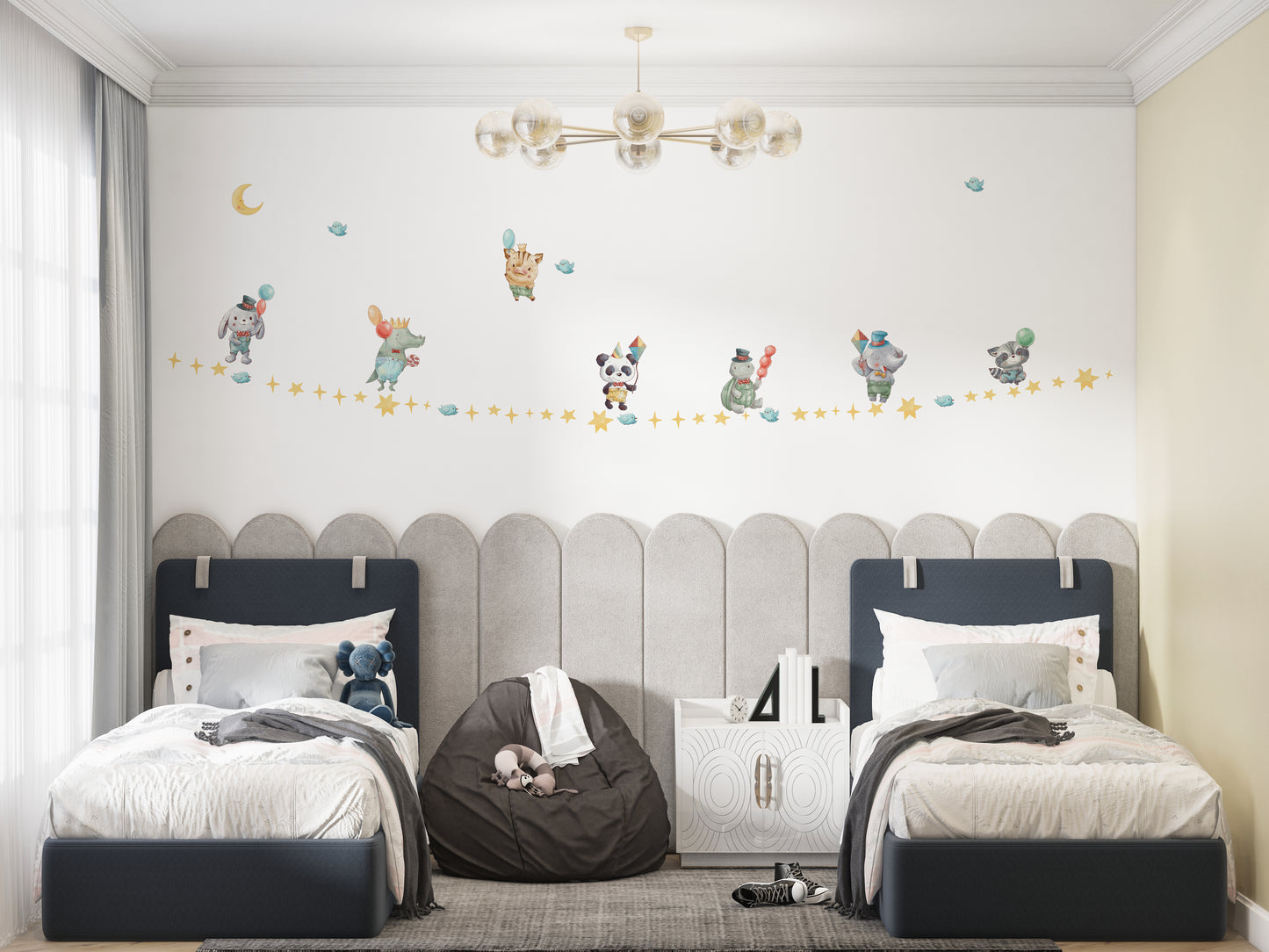 Watercolour Party Animal Wallstickers