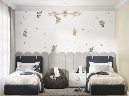 Watercolour Party Animal Wallstickers
