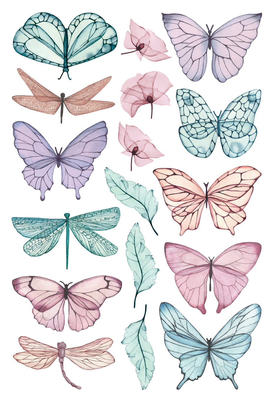 Watercolour Butterfly Wallstickers